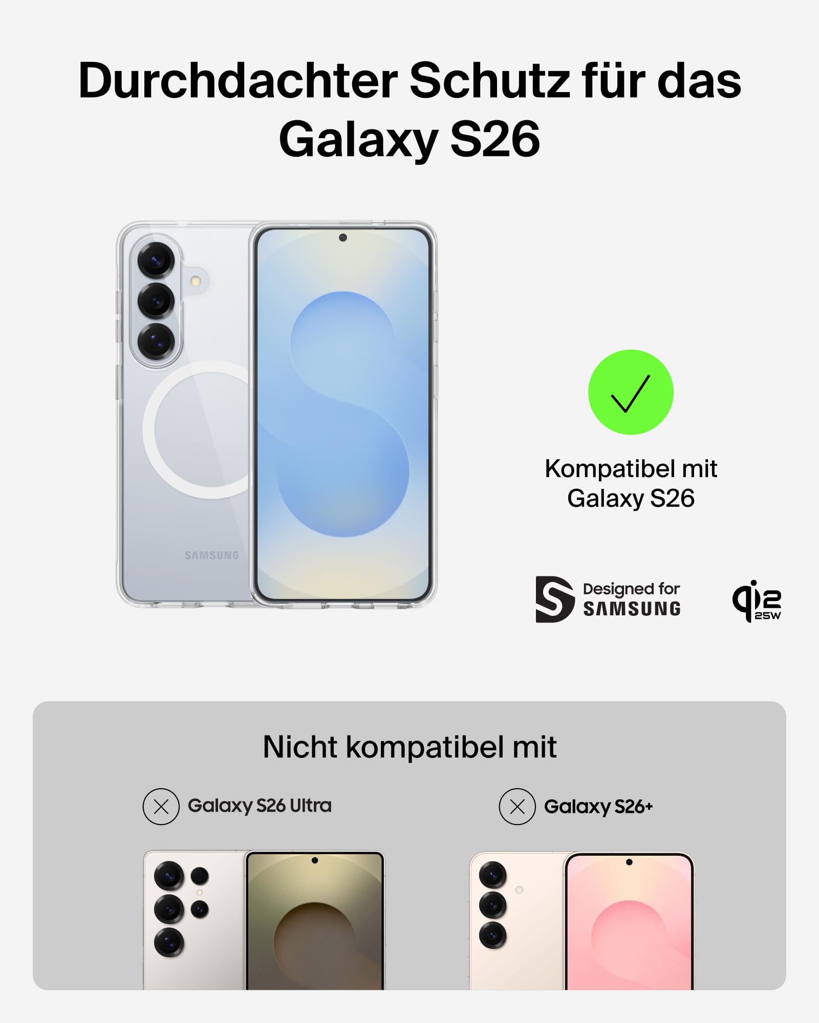 belkin-sheerforce-clear-h-lle-samsung-galaxy-s26-magnetisch-qi2-transparent image 2