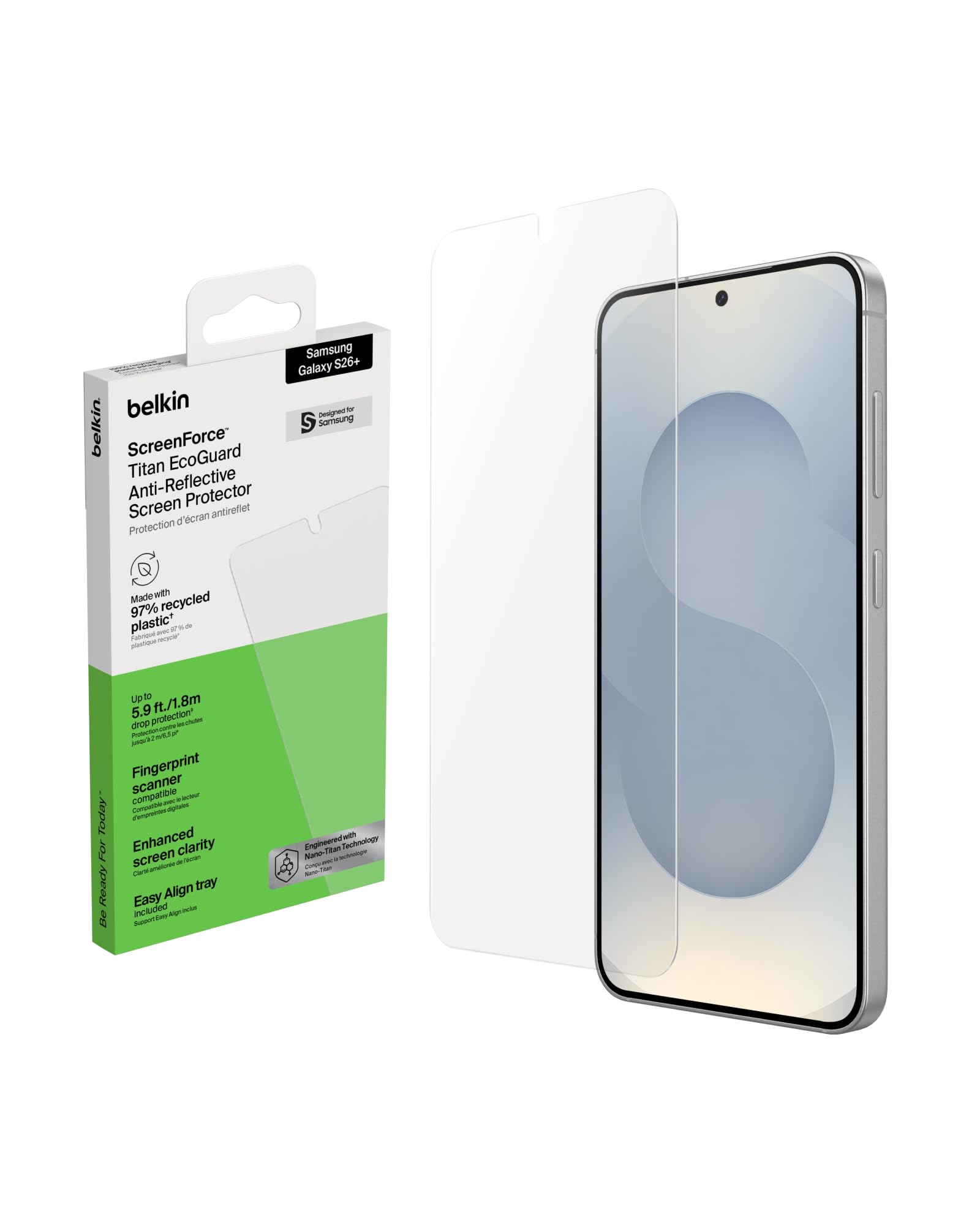 belkin-screenforce-titan-ecoguard-anti-reflex-schutzfolie-f-r-samsung-galaxy-s26 image 1