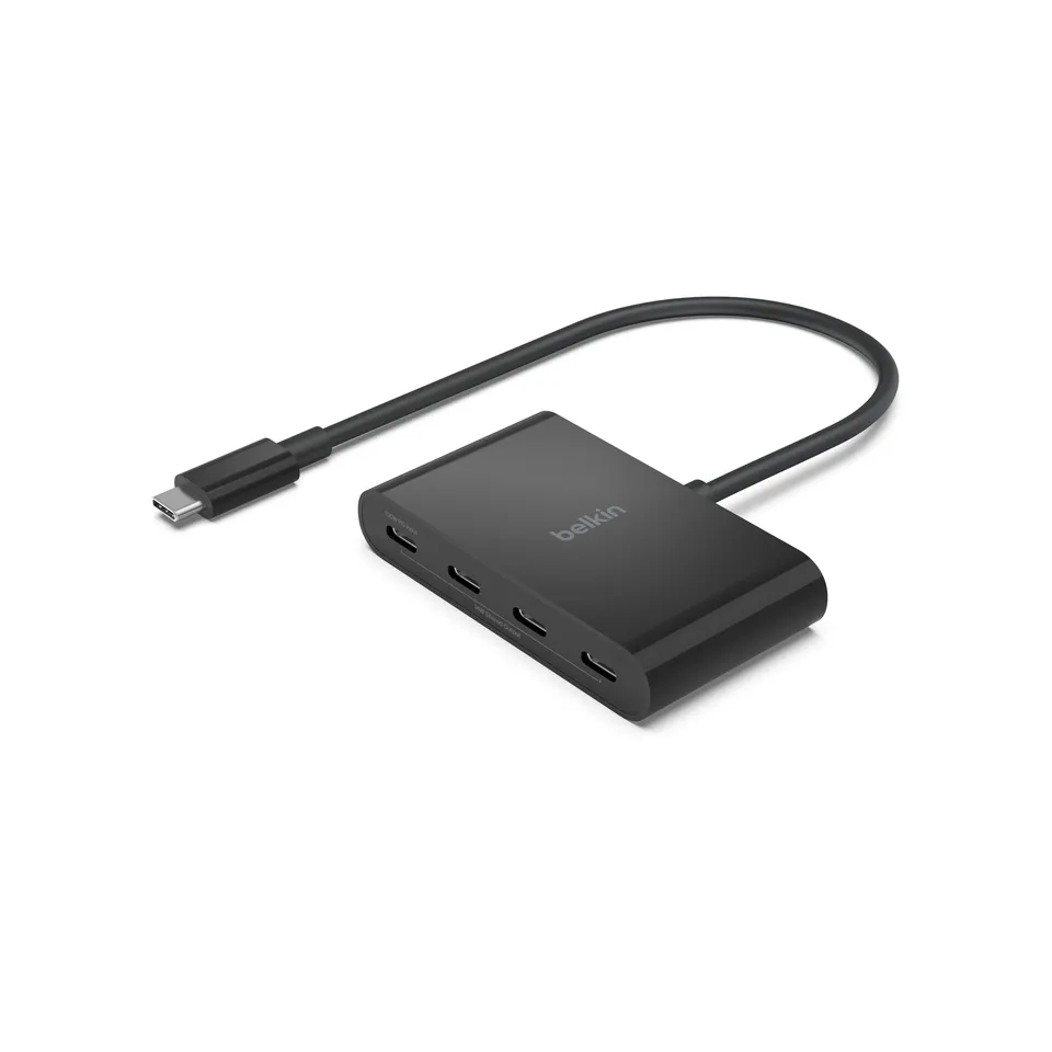 belkin-connect-usb-c-auf-4-port-usb-c-hub-10-gbit-s-100w-pd-schwarz image 1
