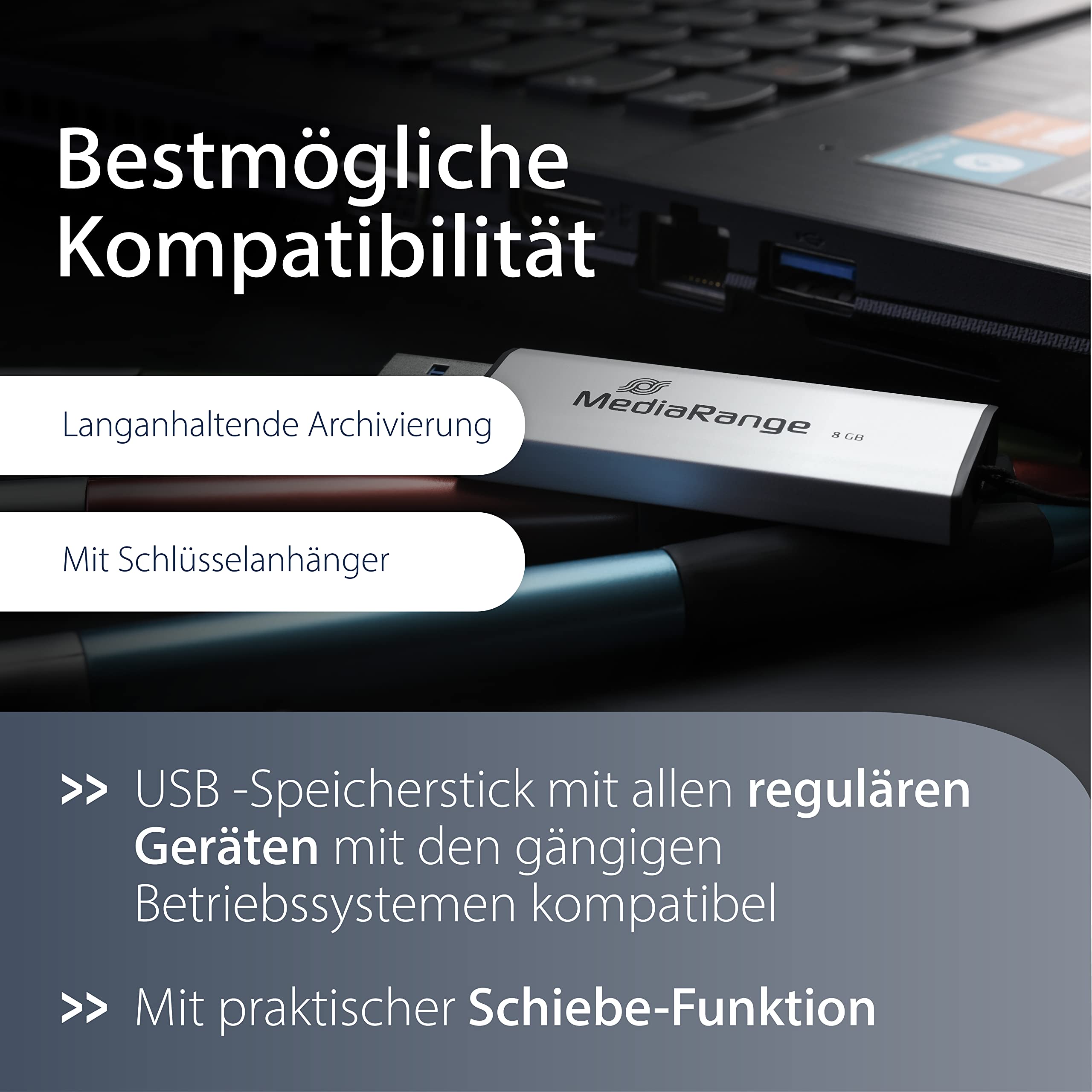 mediarange-usb-stick-128gb-usb-3-2-gen-1-silber-mit-schiebemechanismus image 4