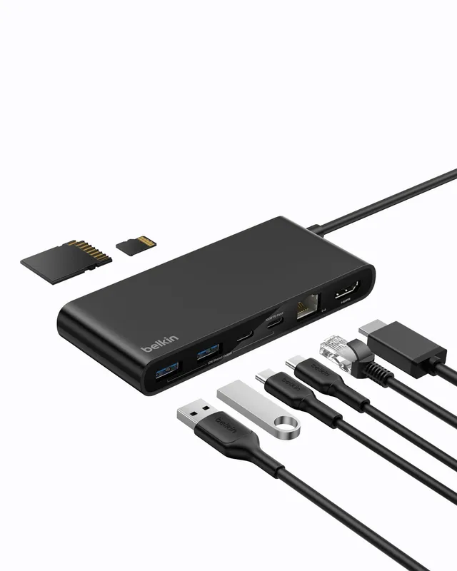 belkin-connect-8-in-1-usb-c-hub-4k-60hz-100w-pd image 1