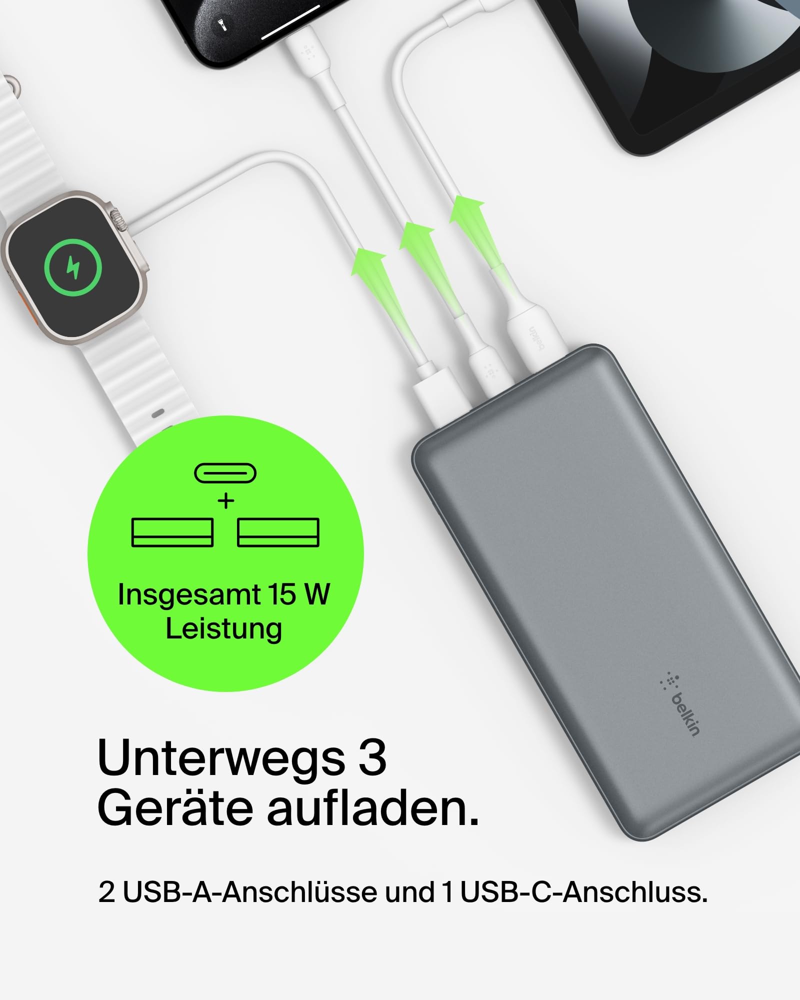 belkin-boostcharge-powerbank-20000mah-15w-mit-usb-c-2x-usb-a-grau image 2