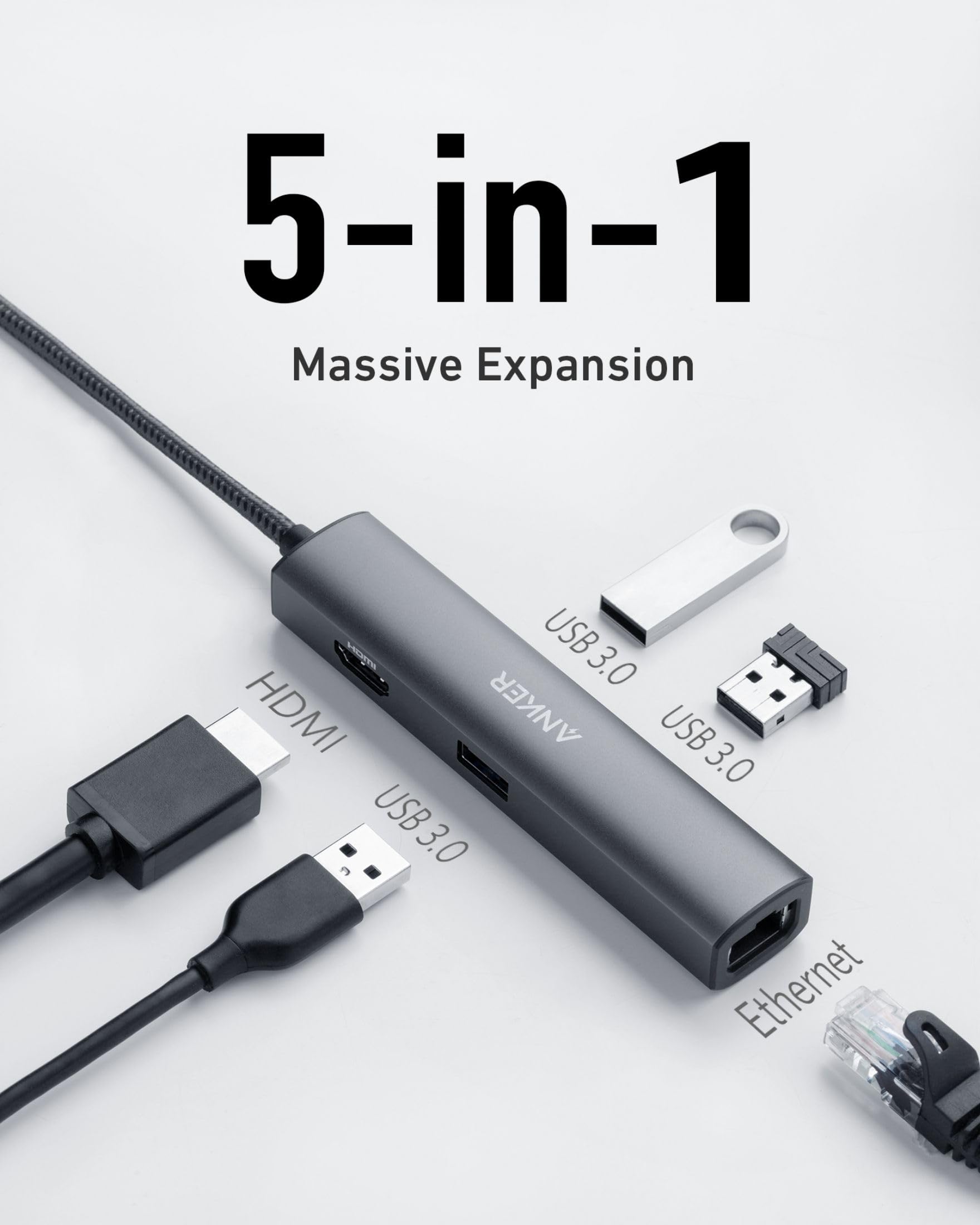 anker-powerexpand-5-in-1-usb-c-ethernet-hub-mit-4k-hdmi image 2
