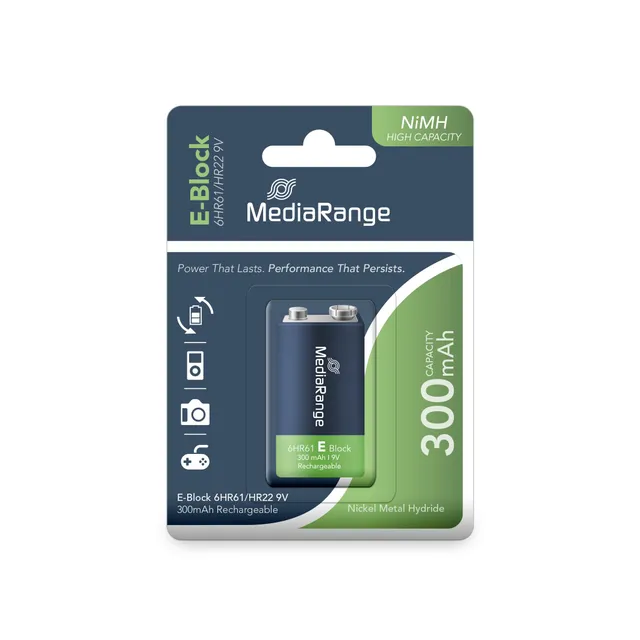 mediarange-nimh-akku-e-block-6hr61-hr22-9v-300mah image 1
