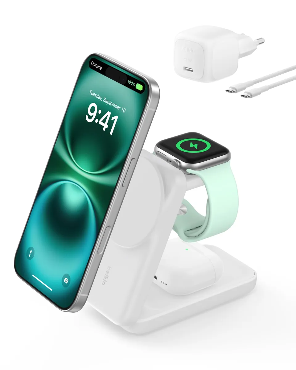 belkin-ultracharge-3-in-1-qi2-2-ladestation-25w-faltbar-wei-mit-45w-netzteil image 1