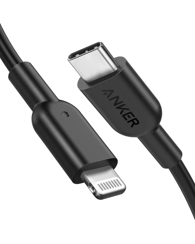 anker-powerline-ii-usb-c-auf-lightning-kabel-0-9m-schwarz image 1