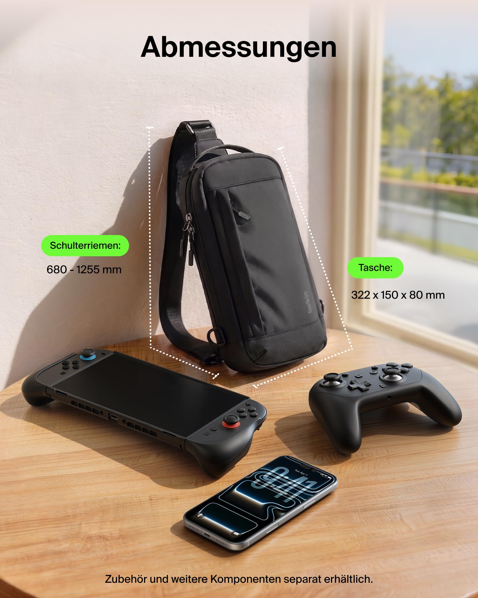 belkin-gaming-travel-bag-umh-ngetasche-f-r-nintendo-switch-2-schwarz image 5