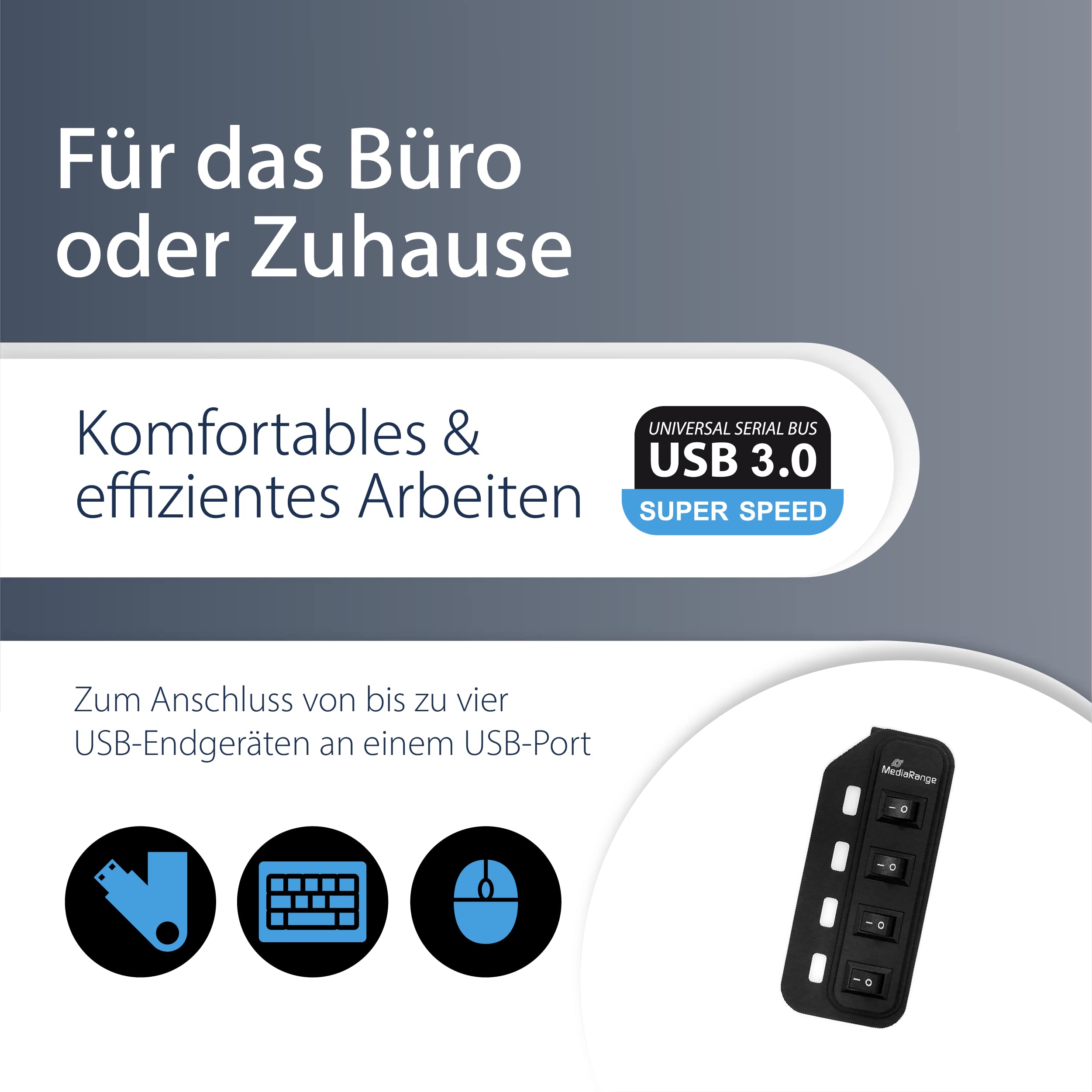 mediarange-usb-3-0-hub-4-ports-mit-einzelschaltern-schwarz image 3