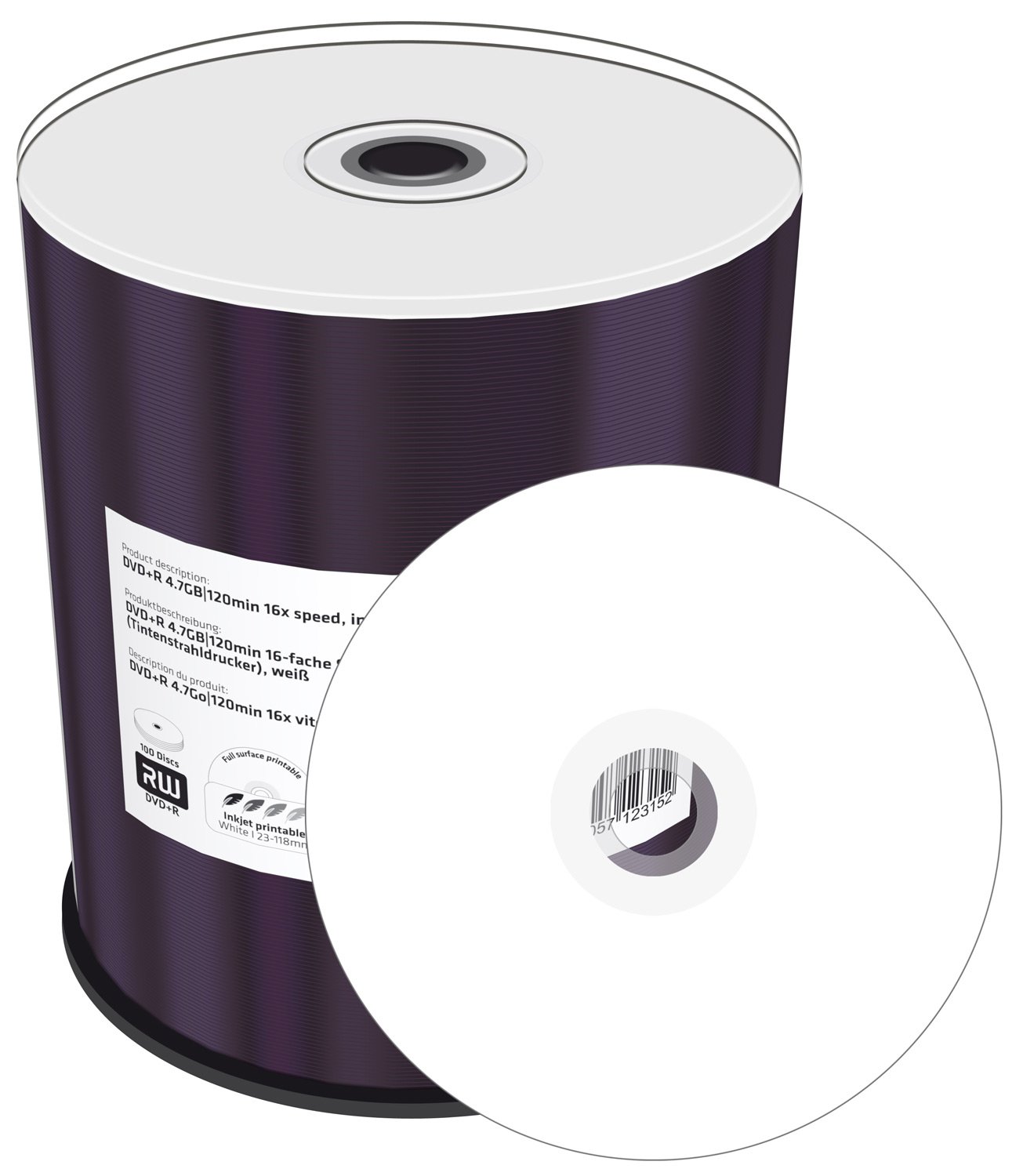 mediarange-mr414-dvd-r-4-7gb-16x-bedruckbar-100-st-ck-cakebox image 3