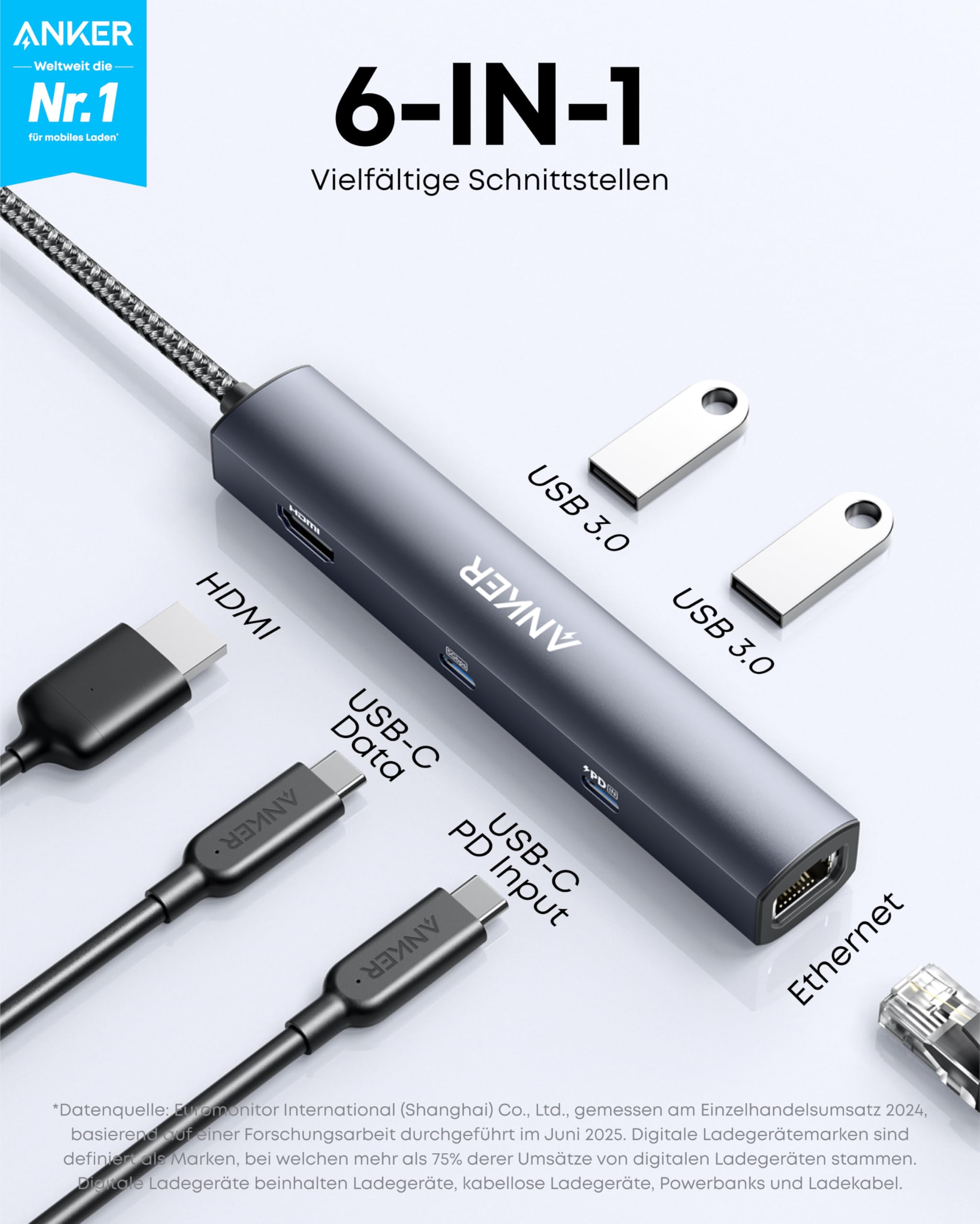 anker-powerexpand-6-in-1-usb-c-hub-65w-pd-4k-hdmi-ethernet image 2