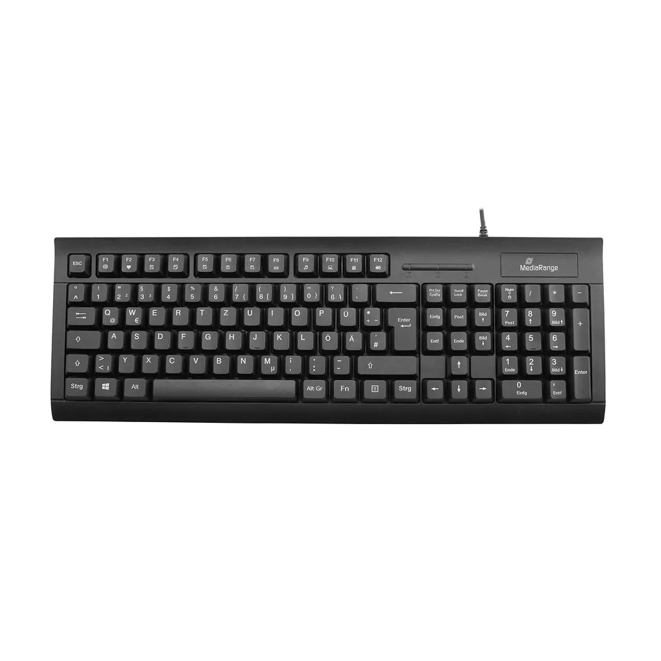 mediarange-kabel-tastatur-qwertz-mit-chip-kartenleser-schwarz image 1