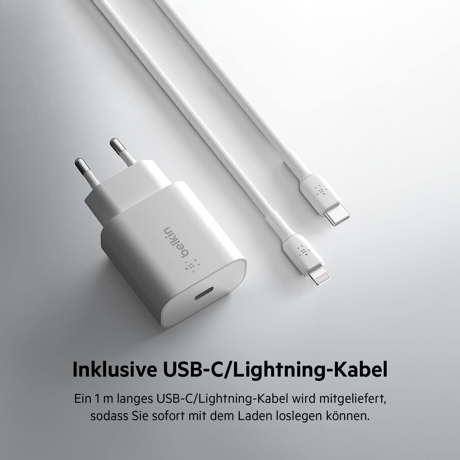 belkin-25w-usb-c-pps-ladeger-t-mit-usb-c-lightning-mfi-kabel image 2