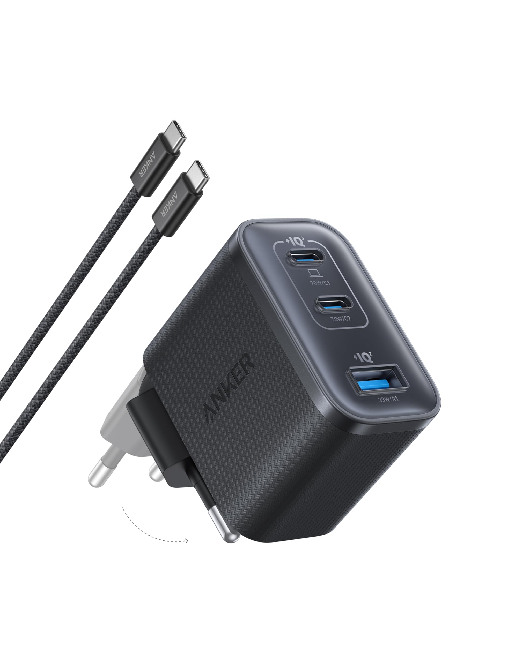 anker-nano-70w-usb-c-ladeger-t-3-port-gan-netzteil image 1
