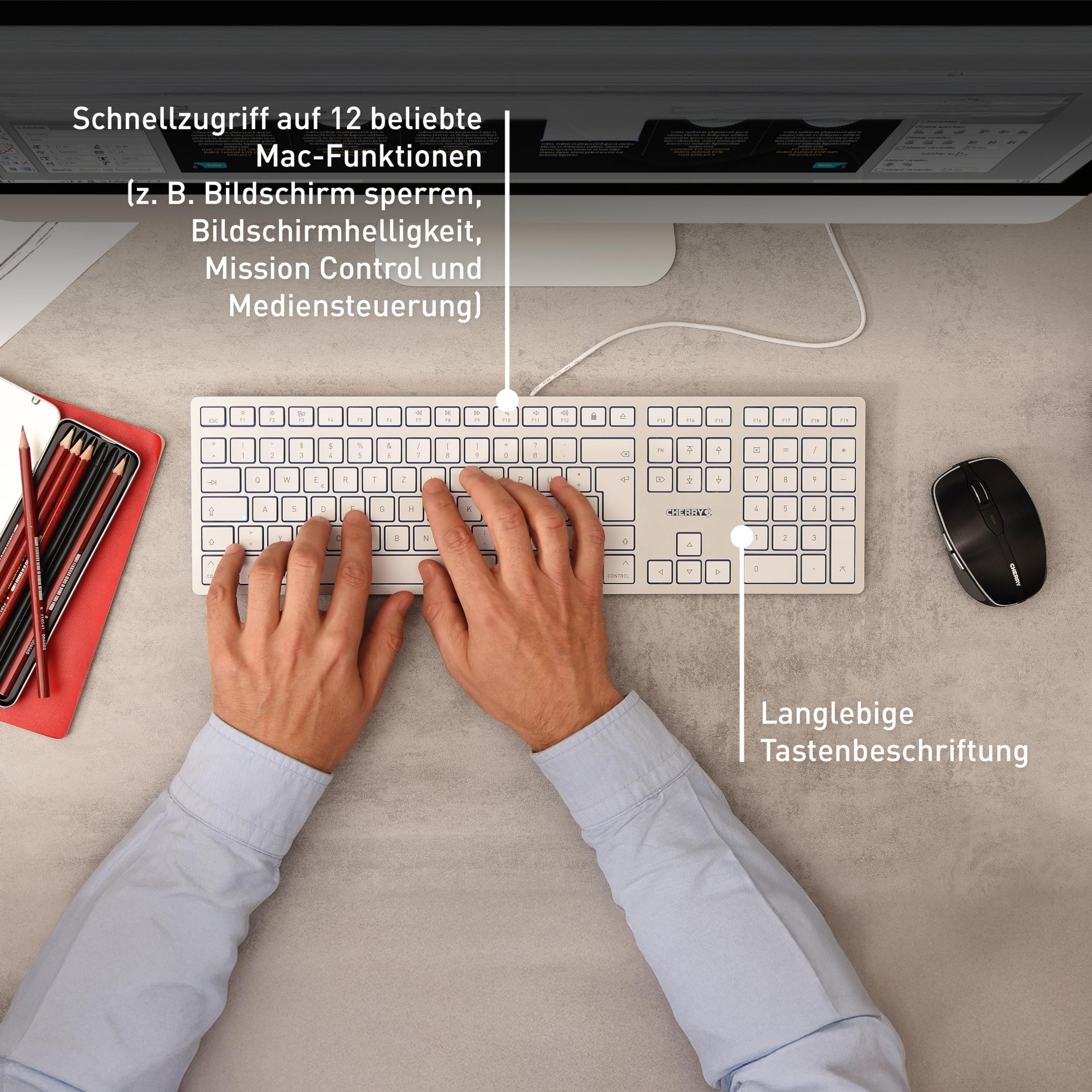 cherry-kc-6000-slim-for-mac-kabel-tastatur-usb-a-qwertz-wei image 7