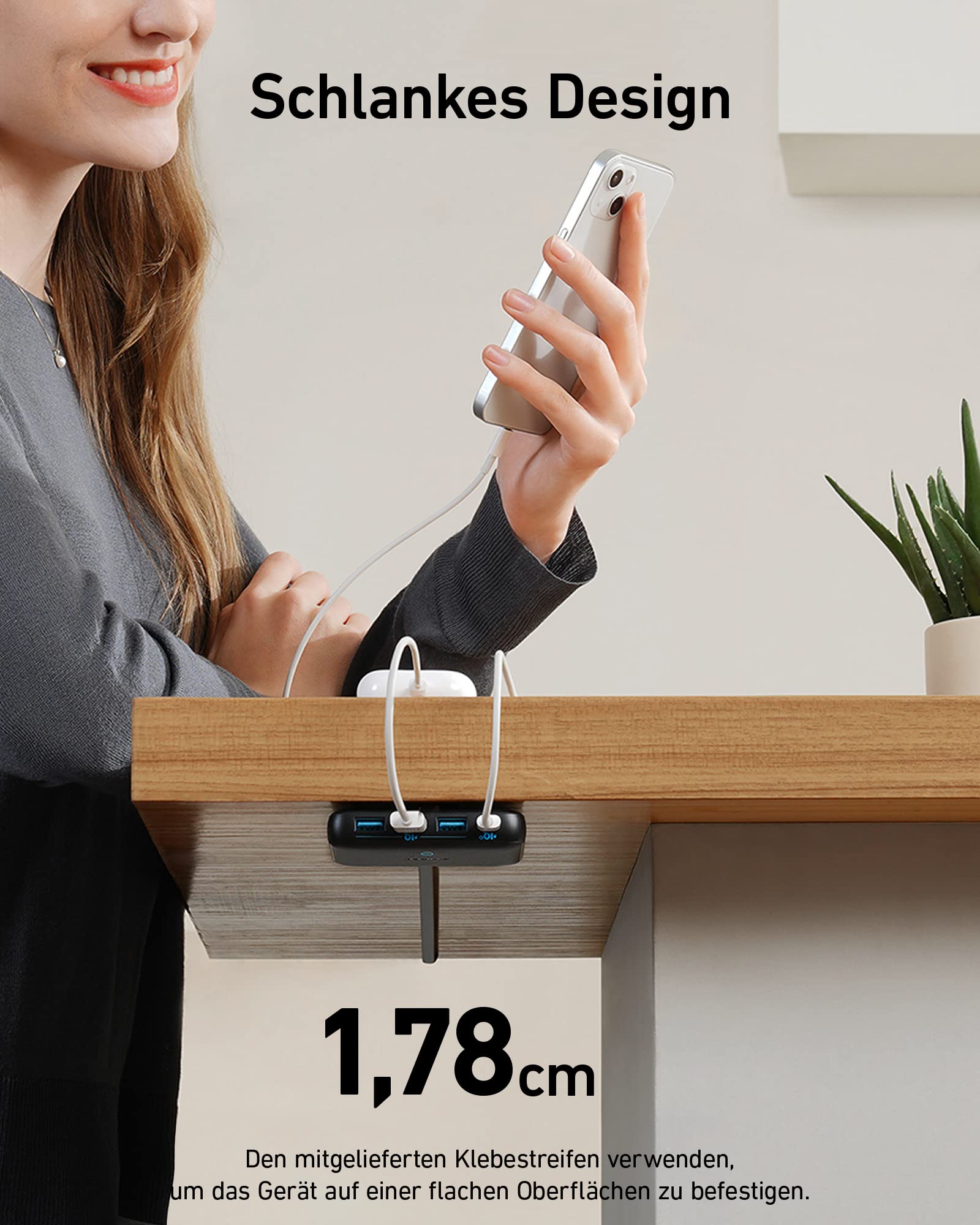 anker-powerport-atom-iii-slim-65w-4-port-gan-ladeger-t image 3