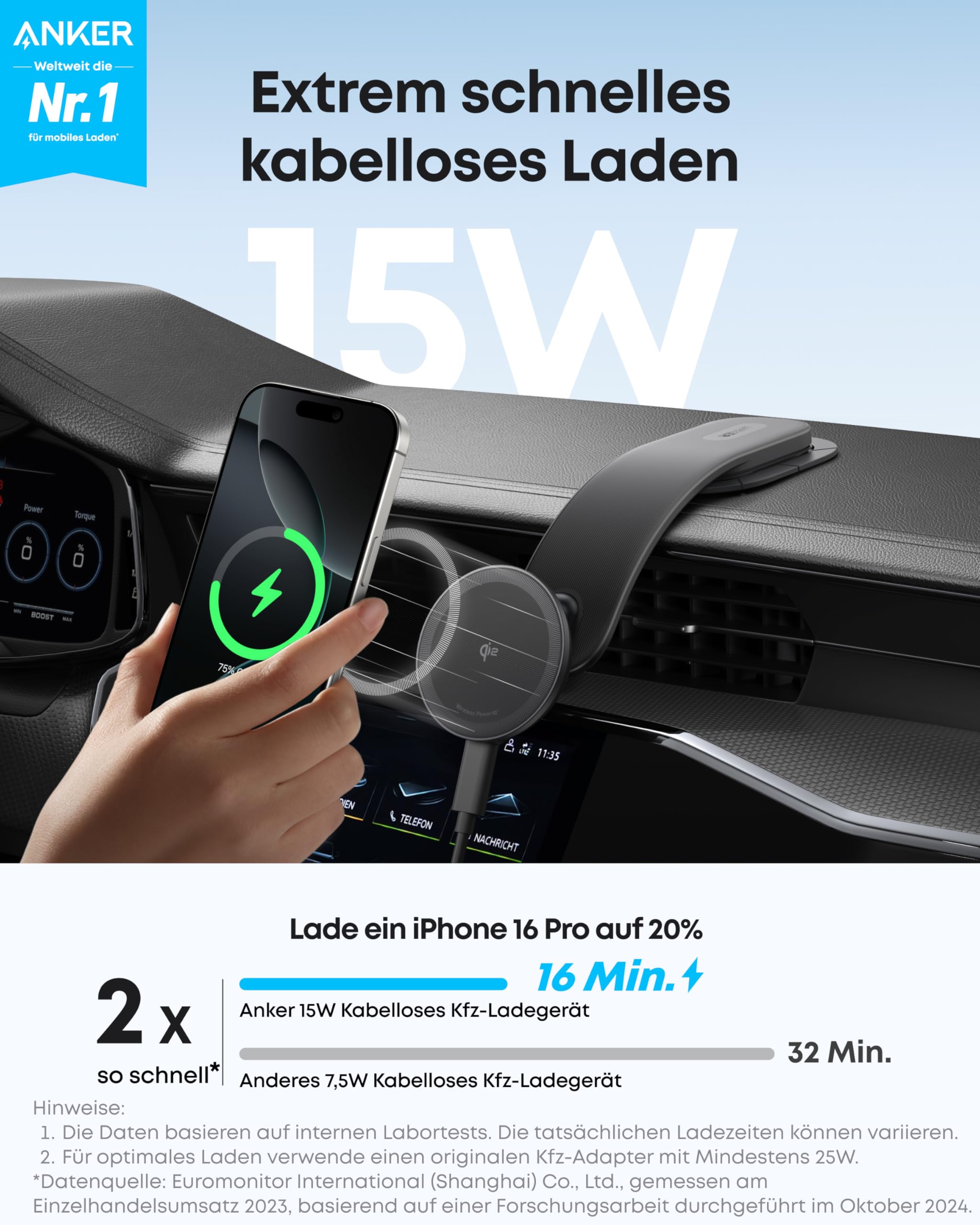 anker-nano-magnetisches-kfz-ladeger-t-qi2-15w-mit-abnehmbarem-pad-f-r-iphone-17- image 2