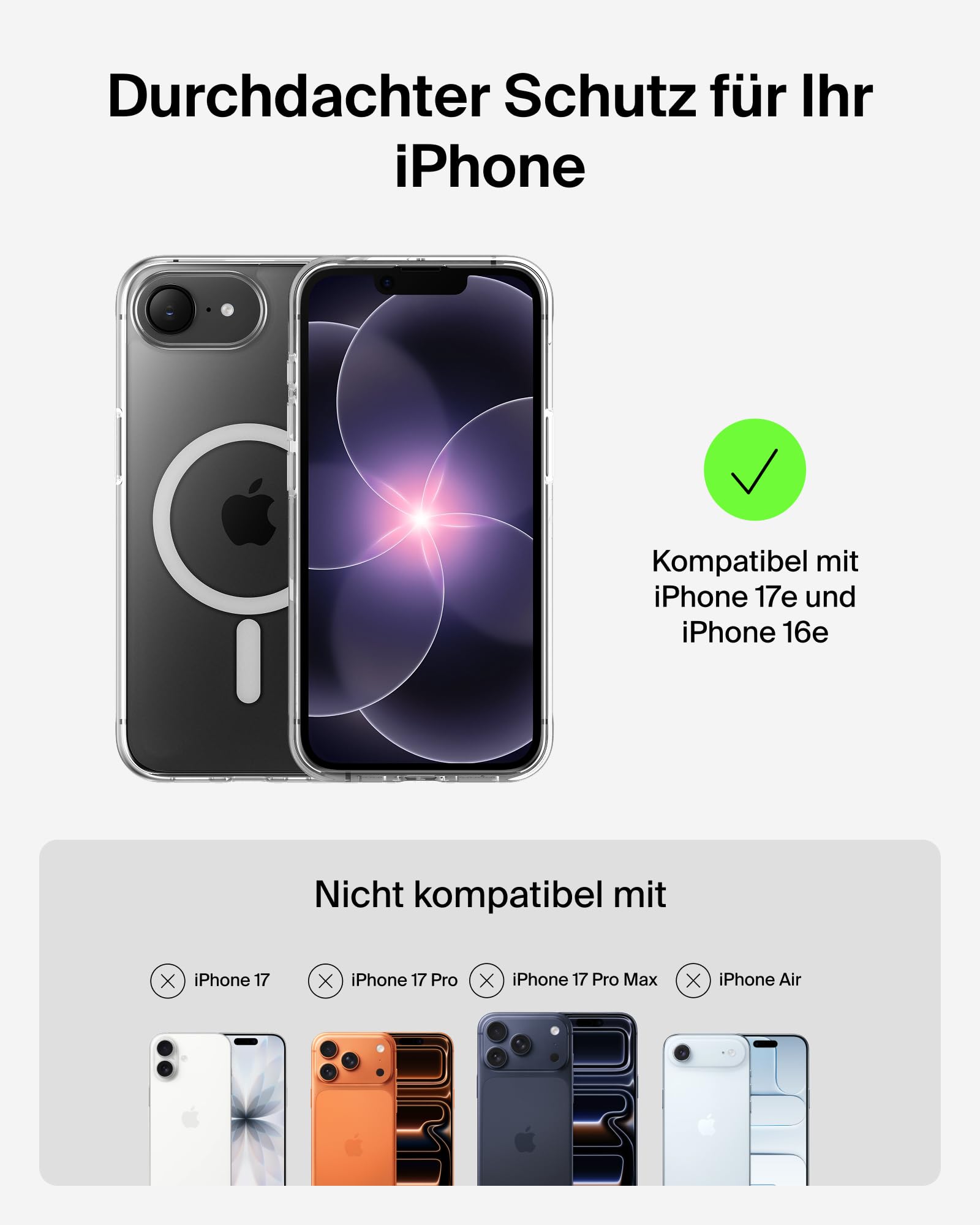belkin-sheerforce-clear-lite-magnetische-h-lle-f-r-iphone-17e-16e-transparent image 2