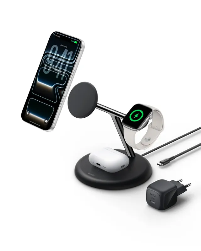 belkin-ultracharge-3-in-1-ladestation-qi2-25w-schwarz-f-r-iphone-apple-watch-air image 1