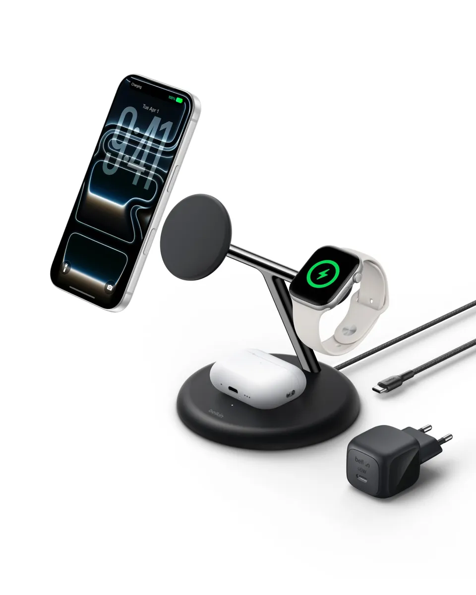 belkin-ultracharge-3-in-1-ladestation-qi2-25w-schwarz-f-r-iphone-apple-watch-air image 1