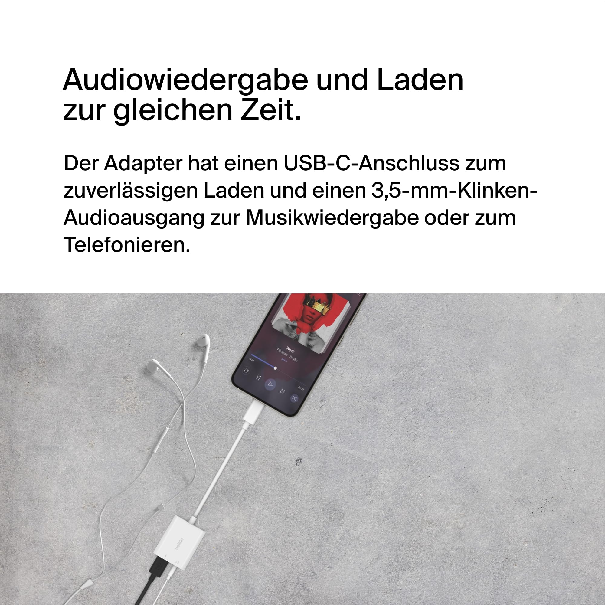 belkin-rockstar-3-5-mm-audio-usb-c-ladeadapter-60w-wei image 2