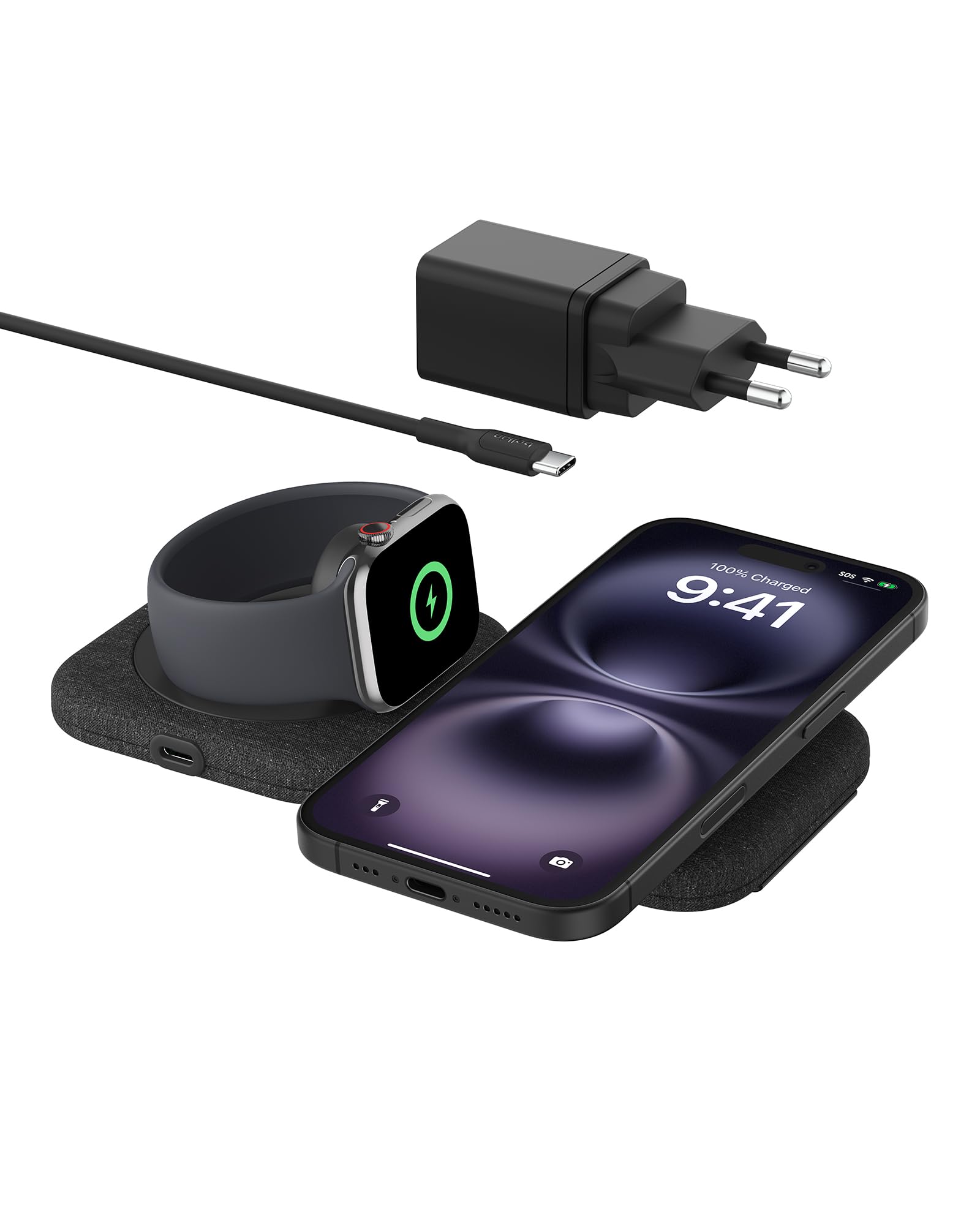 belkin-boostcharge-pro-2-in-1-qi2-magnetische-reiseladestation-15w image 1