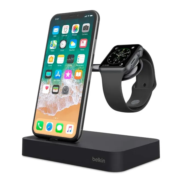 belkin-valet-ladestation-f8j200-f-r-apple-watch-iphone-mit-lightning-schwarz image 1