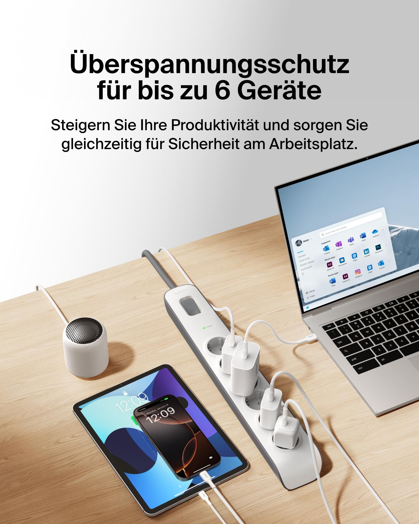 belkin-6-fach-steckdosenleiste-mit-berspannungsschutz-650-joule-2-m-schwarz image 2