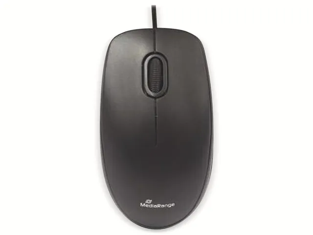 mediarange-silent-pc-maus-mit-kabel-1000-dpi-usb-2-0-schwarz image 1