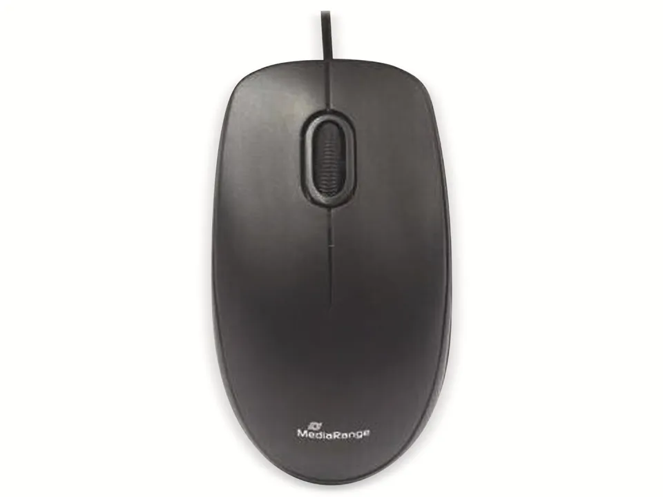mediarange-silent-pc-maus-mit-kabel-1000-dpi-usb-2-0-schwarz image 1