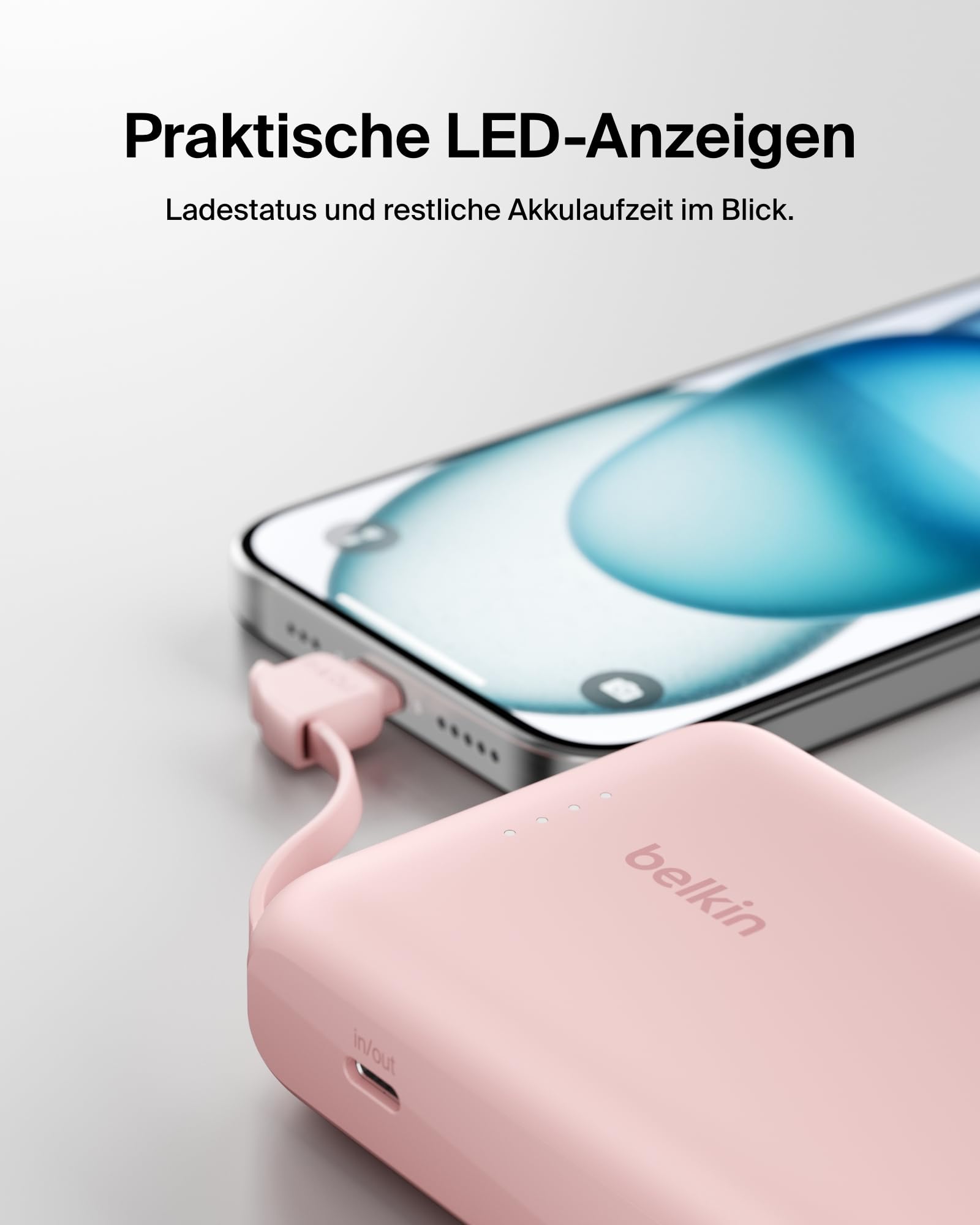 belkin-boostcharge-powerbank-10000mah-mit-usb-c-kabel-rosa-20w image 6