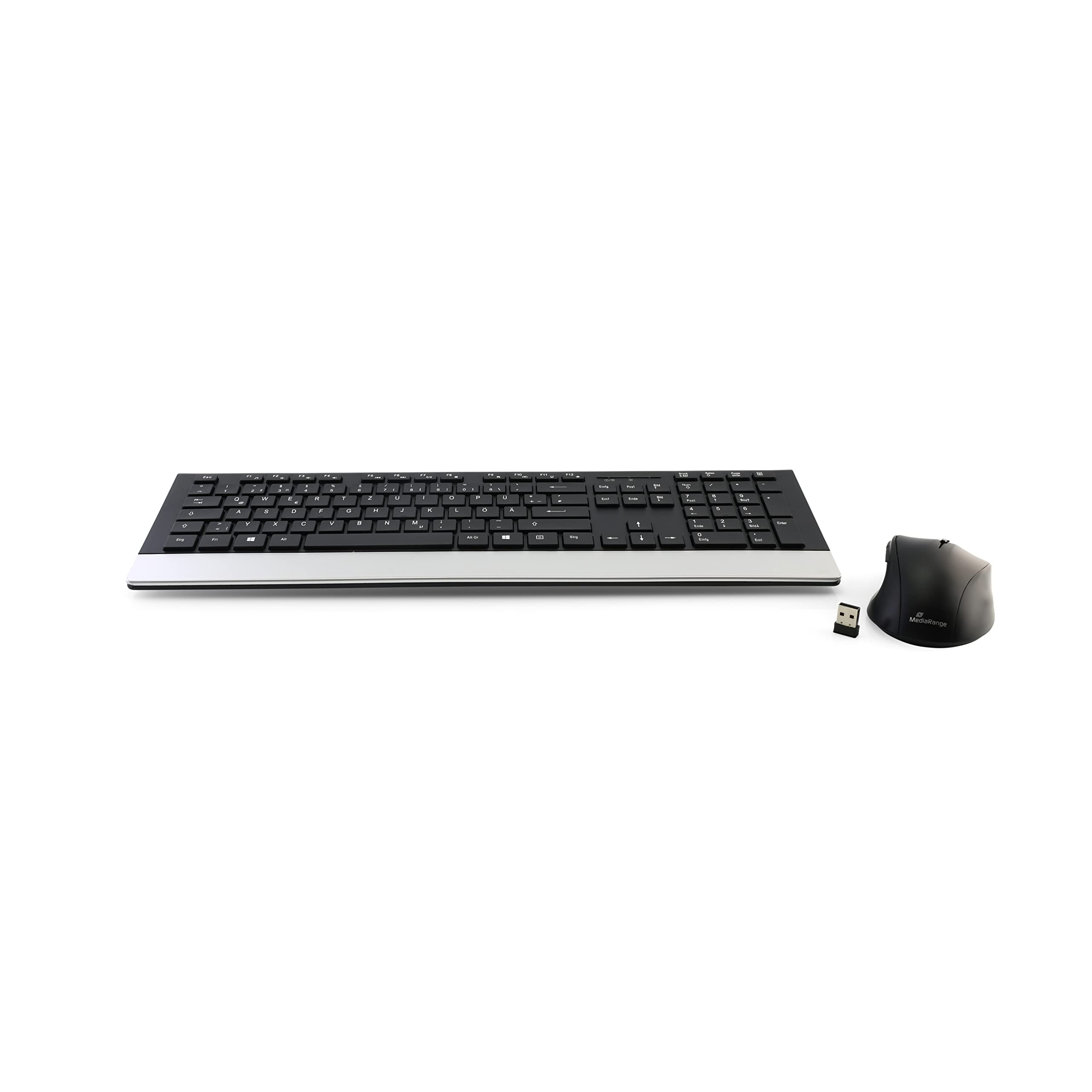 mediarange-highline-funk-tastatur-und-maus-set-qwertz-schwarz-silber image 8