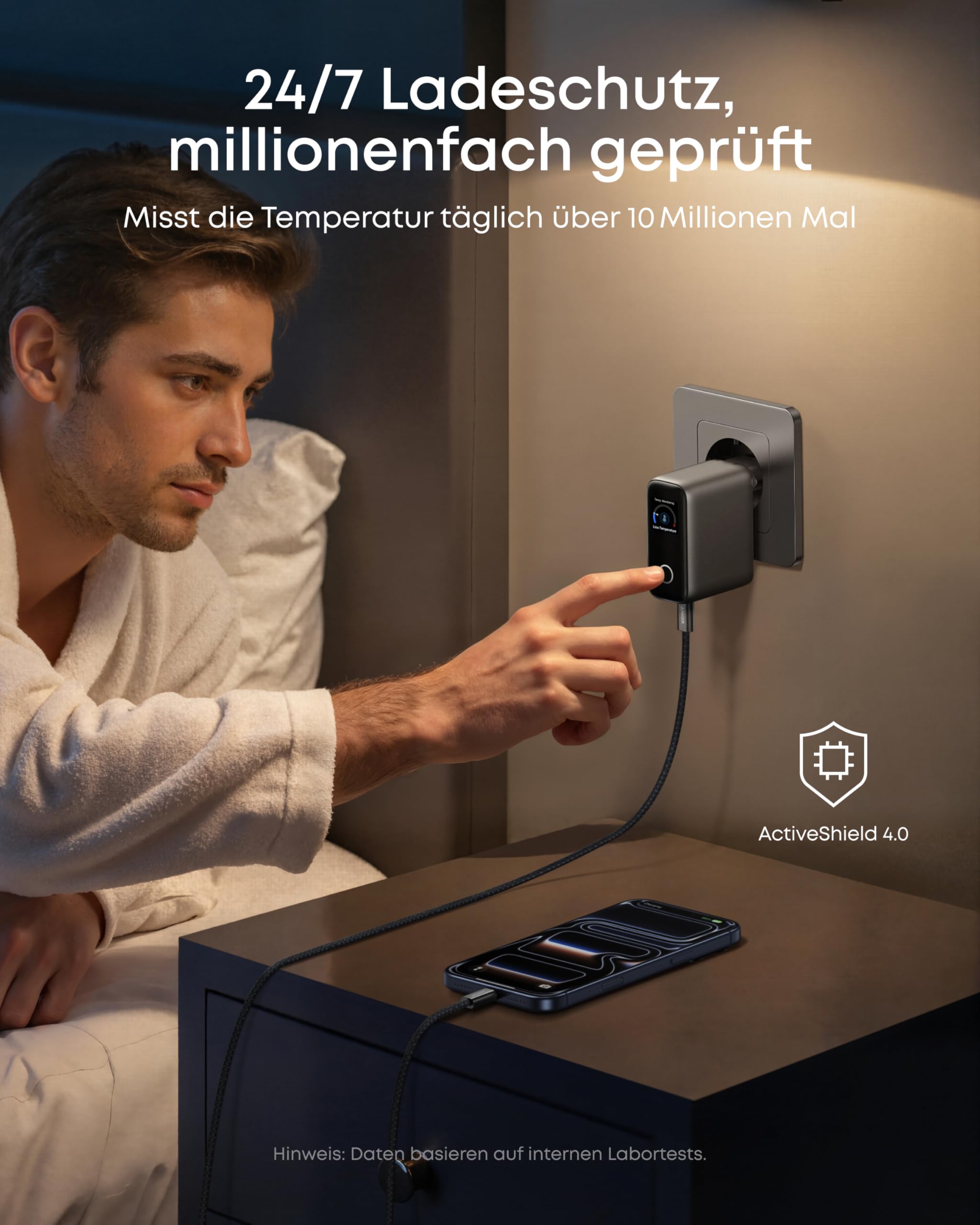 anker-100w-usb-c-ladeger-t-3-port-gan-mit-smart-display image 7