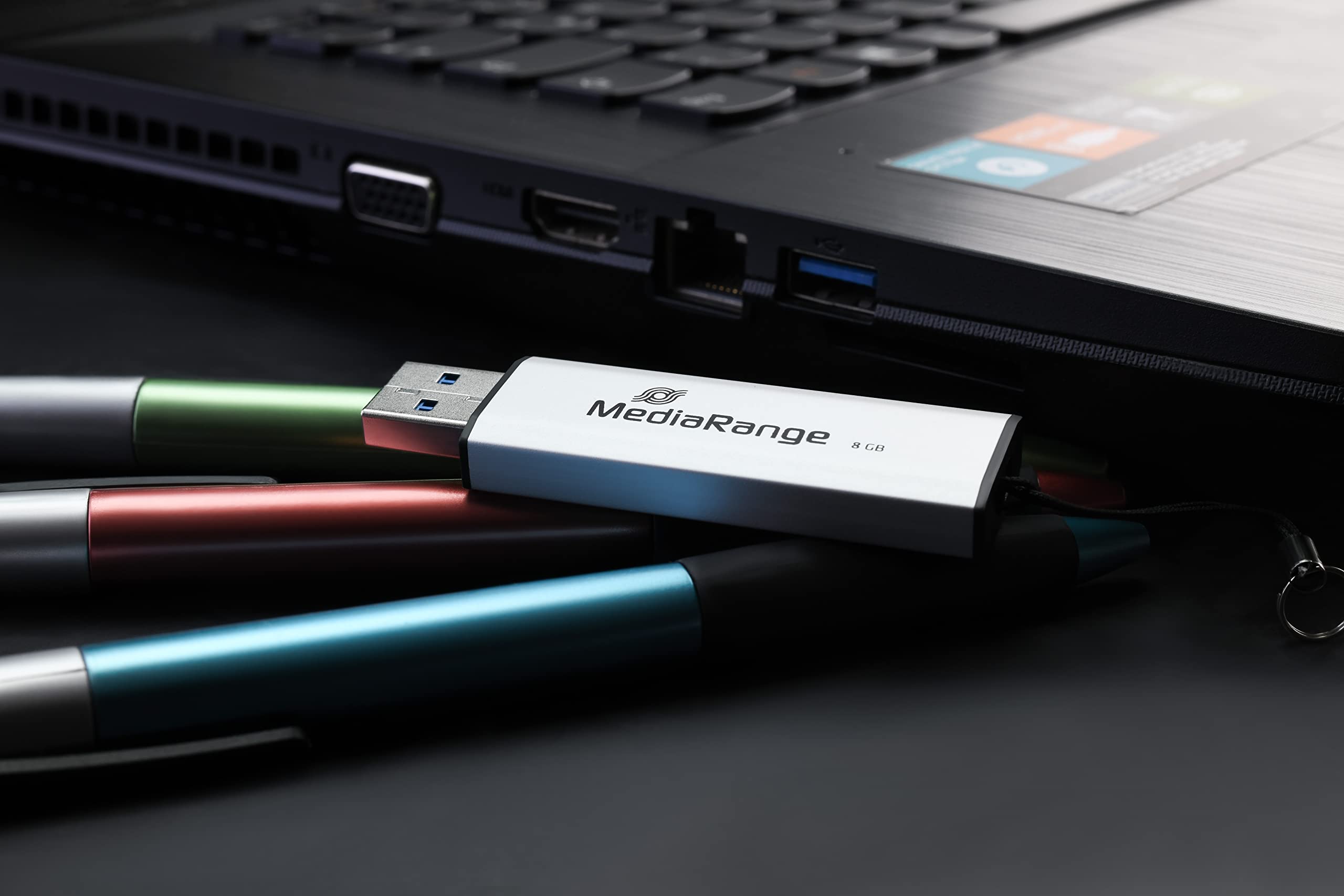 mediarange-usb-stick-128gb-usb-3-2-gen-1-silber-mit-schiebemechanismus image 7