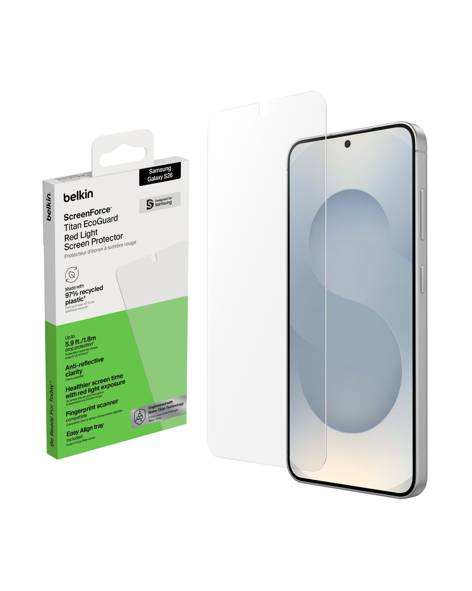 belkin-screenforce-titan-ecoguard-rotlicht-schutzfolie-f-r-samsung-galaxy-s26 image 1