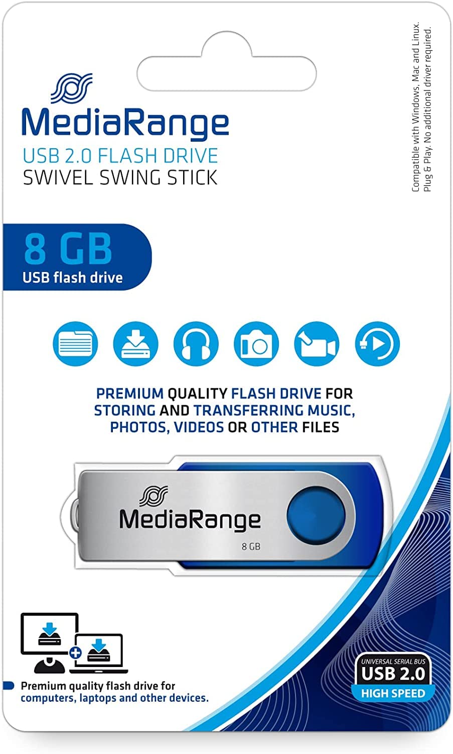 mediarange-flexi-drive-usb-2-0-speicherstick-8gb-mini-mit-drehkappe-blau image 8