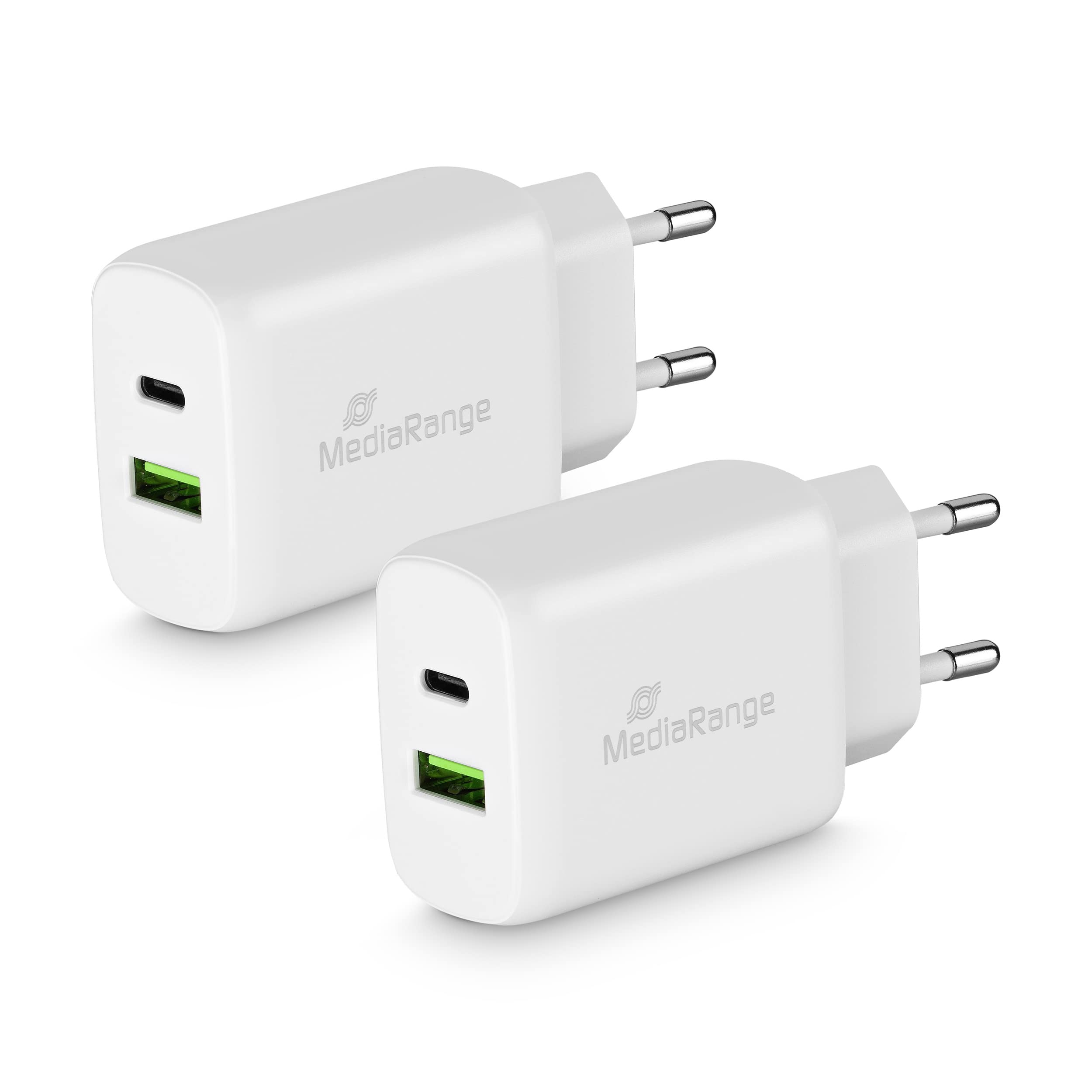 mediarange-25w-steckdosen-ladeger-t-usb-a-usb-c-wei image 5