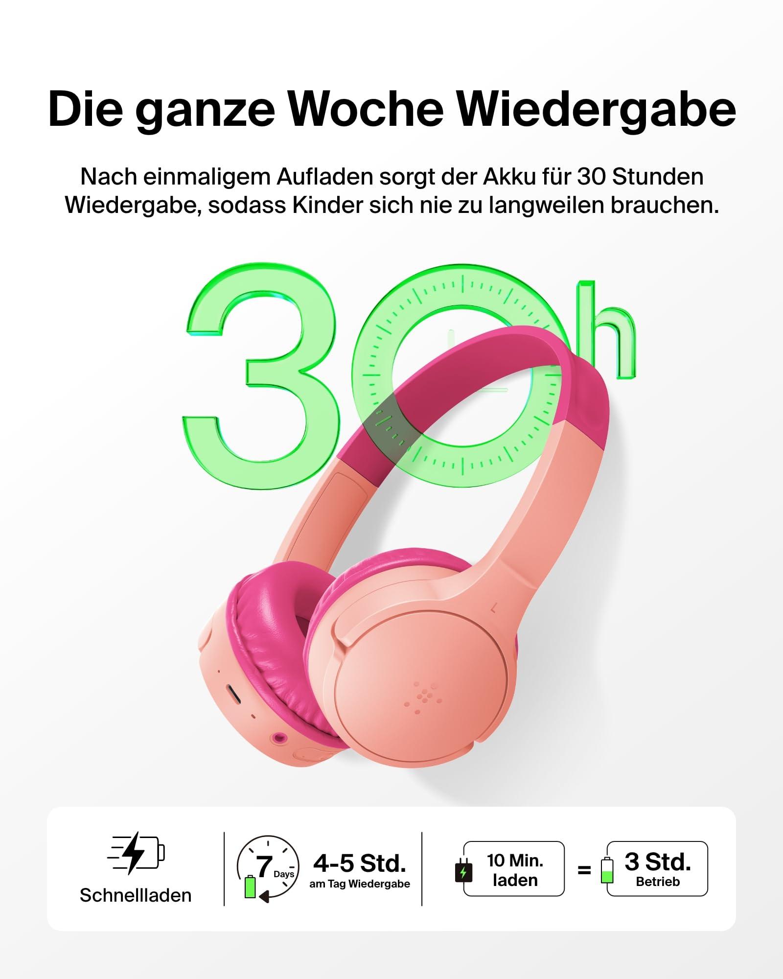belkin-soundform-mini-kinderkopfh-rer-bluetooth-rosa-30h image 4