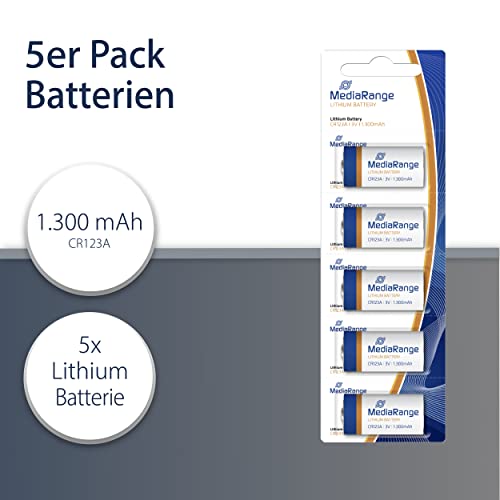 mediarange-lithium-batterie-cr123a-3v-1300mah-5er-pack image 6