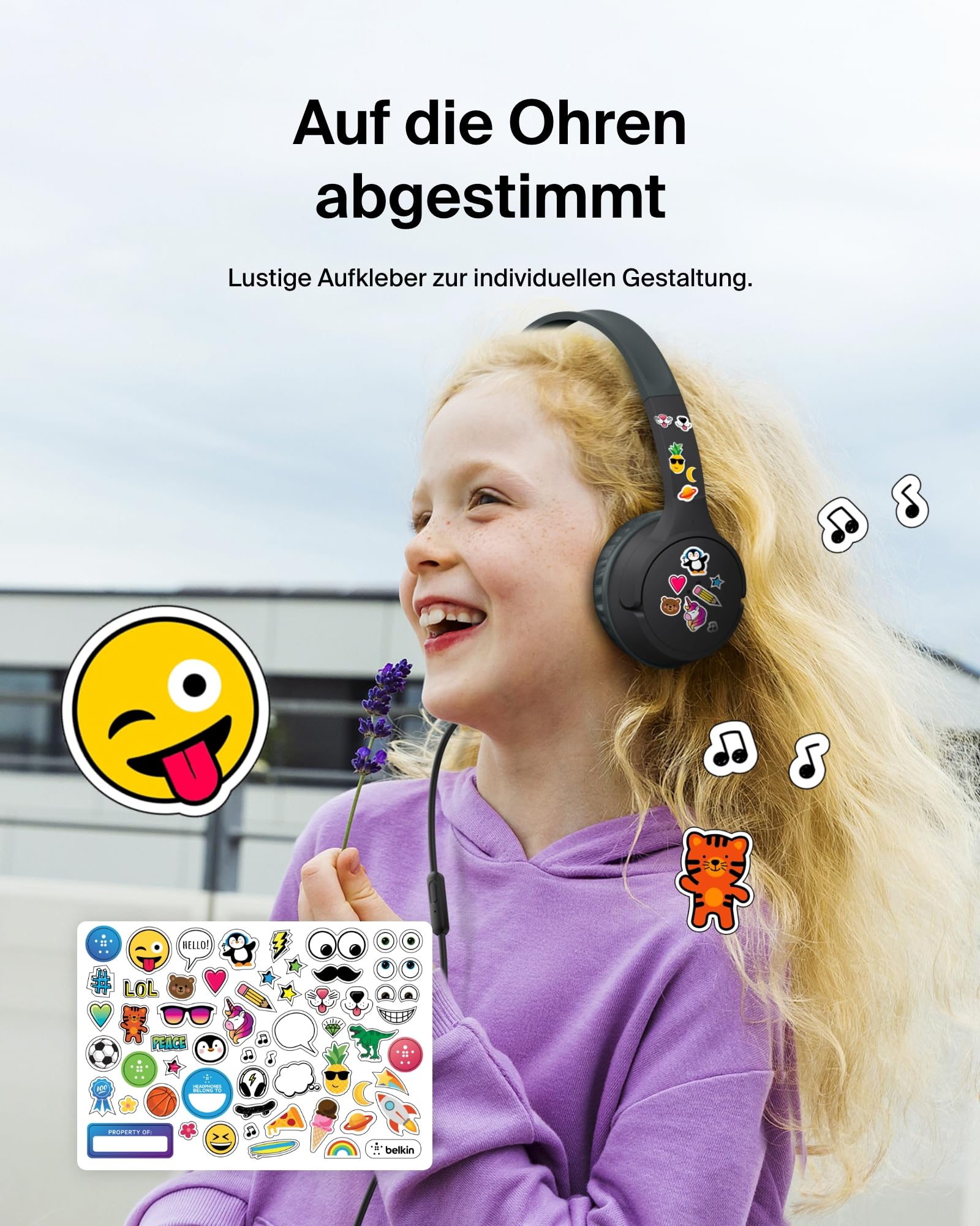 belkin-soundform-mini-kinderkopfh-rer-mit-kabel-usb-c-3-5-mm-dongle-85-db-schwar image 7