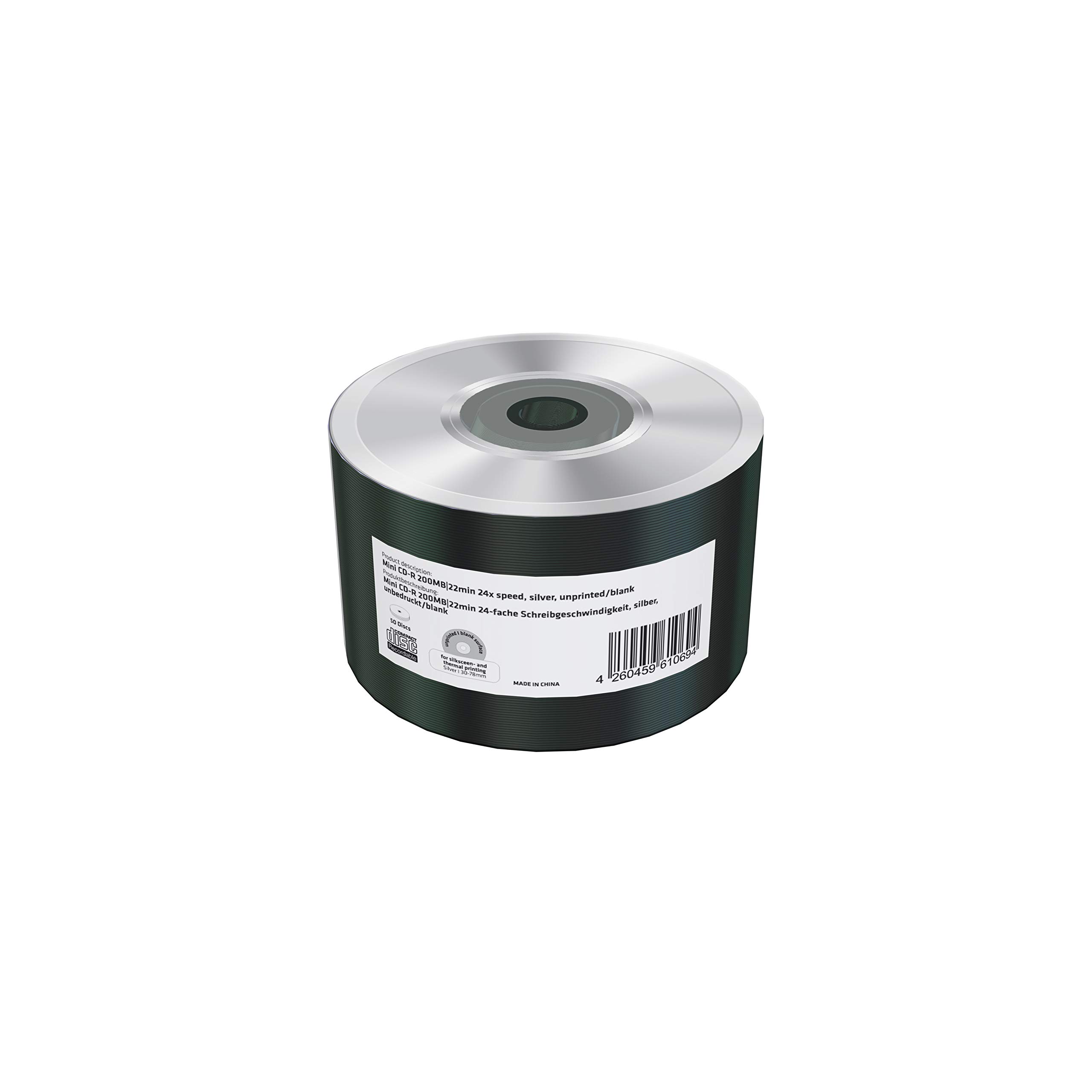 mediarange-mini-cd-r-80mm-200mb-50er-pack-inkjet-bedruckbar image 4
