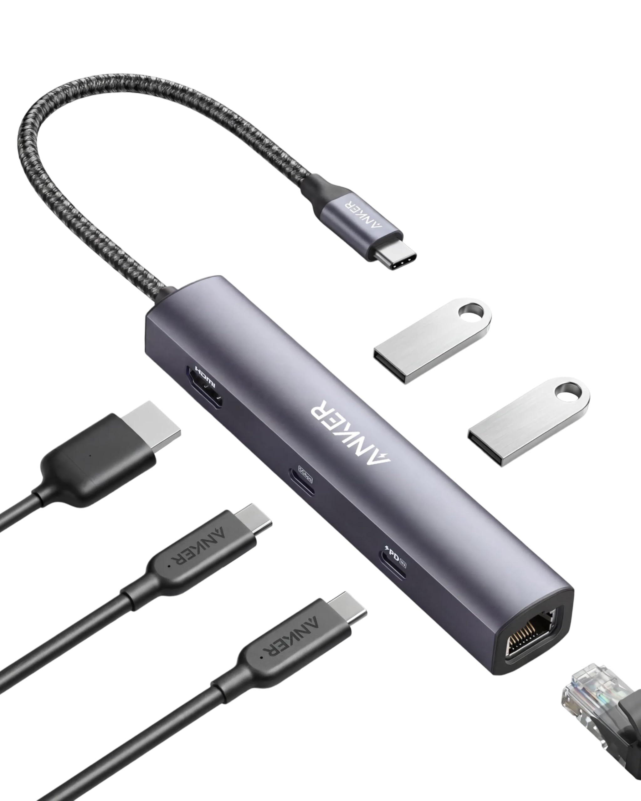 anker-powerexpand-6-in-1-usb-c-hub-65w-pd-4k-hdmi-ethernet image 1