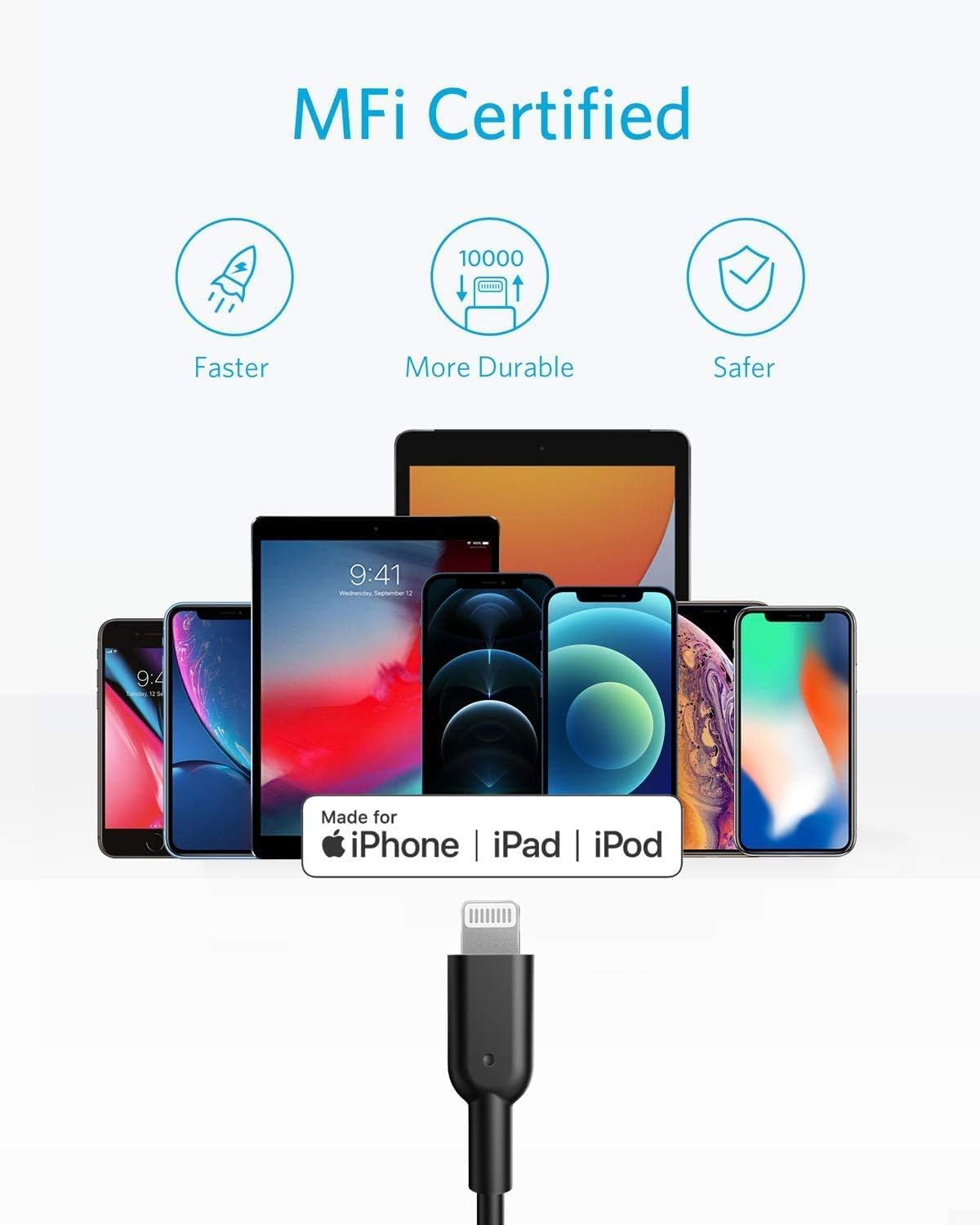 anker-powerline-ii-usb-c-auf-lightning-kabel-180cm-mfi-schwarz image 4