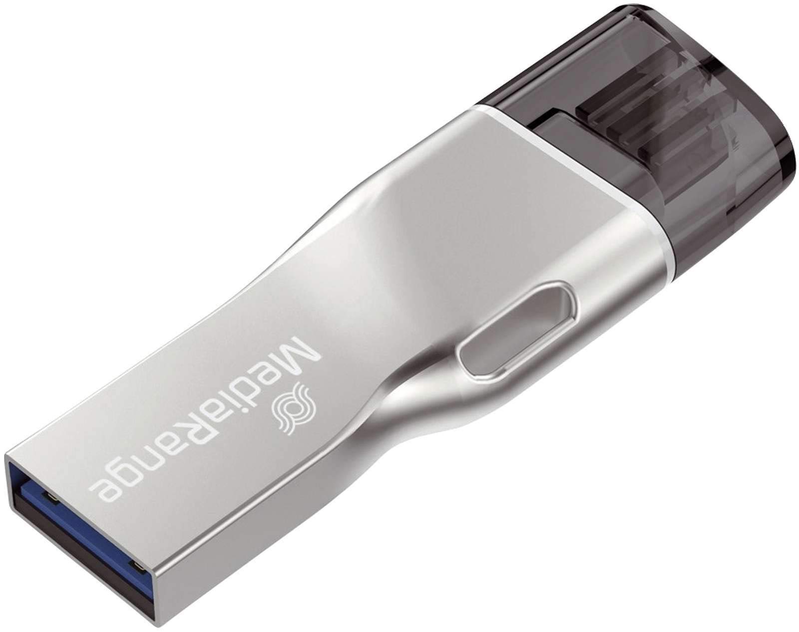 mediarange-combo-flash-laufwerk-32gb-usb-3-0-lightning image 1
