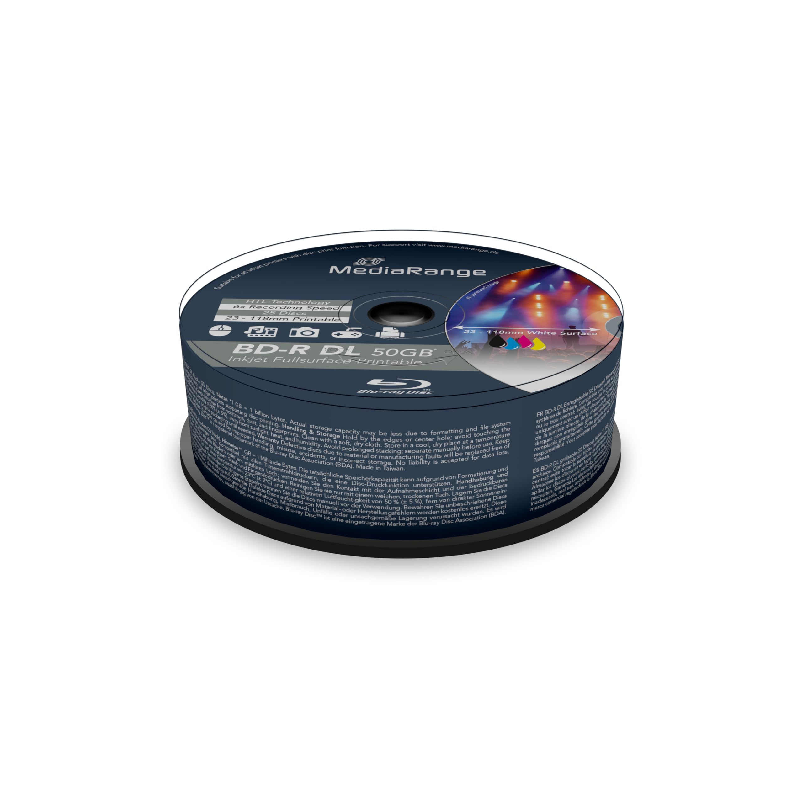 mediarange-bd-r-dl-50gb-6x-blu-ray-rohling-25er-pack-inkjet-bedruckbar image 3