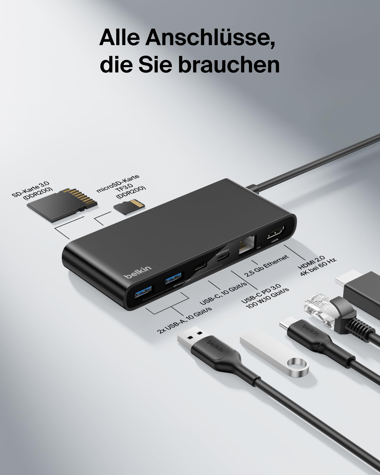 belkin-connect-8-in-1-usb-c-hub-4k-60hz-100w-pd image 3