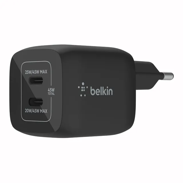 belkin-boostcharge-pro-45w-gan-usb-c-ladeger-t-2-port-pd-3-0 image 1