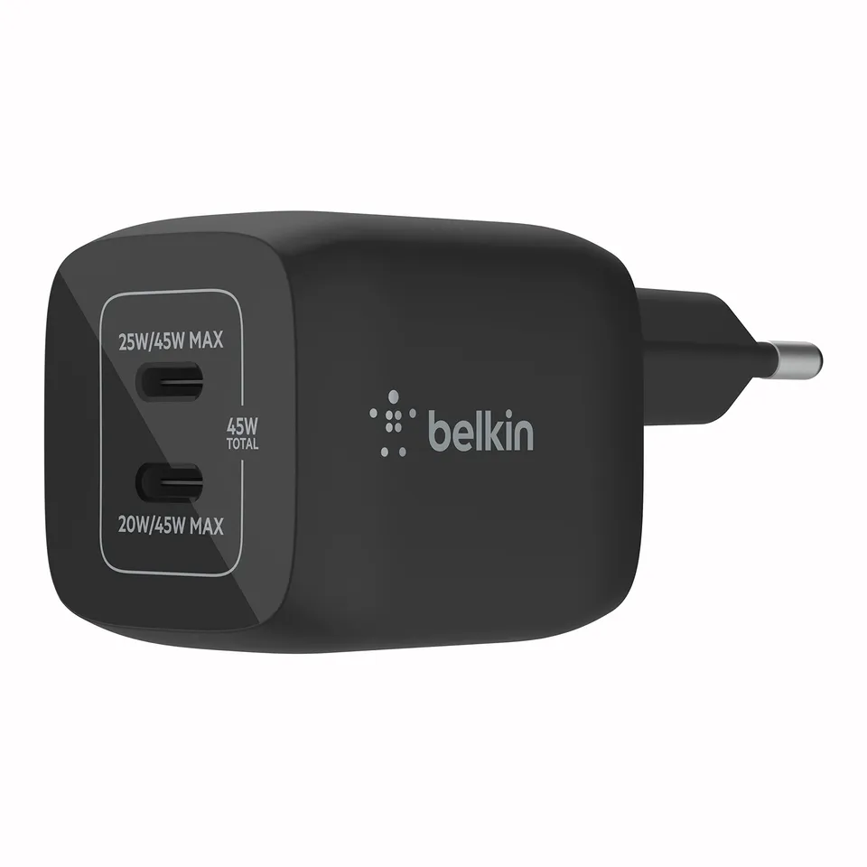 belkin-boostcharge-pro-45w-gan-usb-c-ladeger-t-2-port-pd-3-0 image 1
