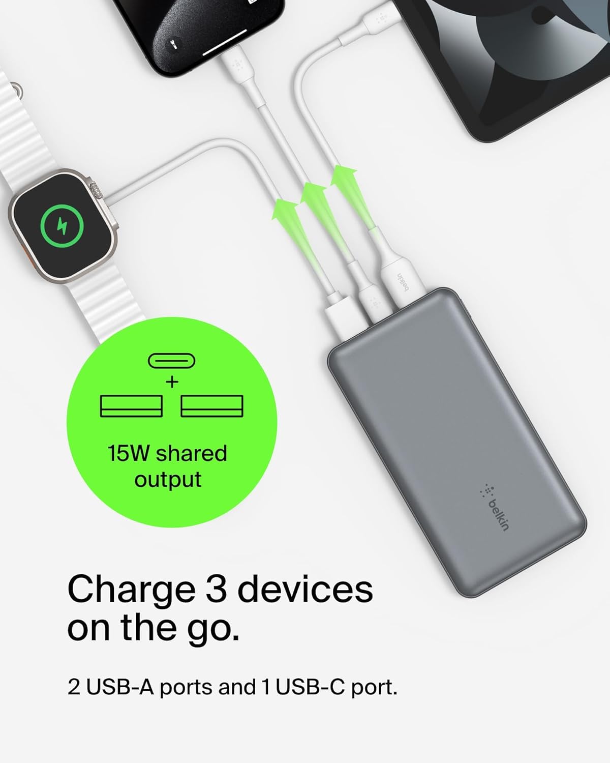 belkin-boostcharge-powerbank-10000mah-15w-usb-c-usb-a-grau image 2