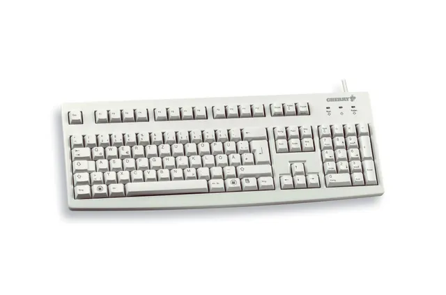 cherry-g83-6105-kabelgebundene-tastatur-qwertz-hellgrau image 1