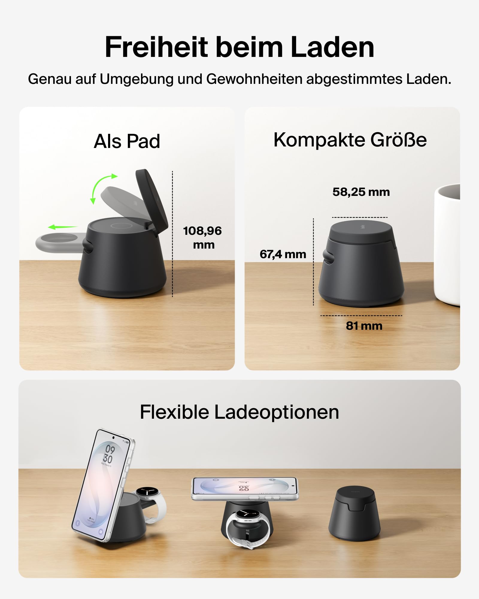 belkin-ultracharge-3-in-1-qi2-ladestation-25w-schwarz-mit-45w-netzteil image 6